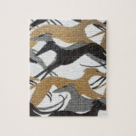 Springen der Jagdhunde Puzzle