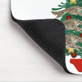 Springen des Borzoi-Weihnachtsbaums Mousepad (Ecke)