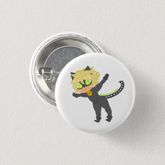 Springen des Chat-Noir Knopfes Button (Vorne & Hinten)