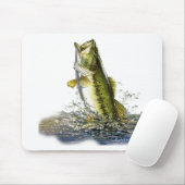 Springen des Forellenbarschs Mousepad (Mit Mouse)
