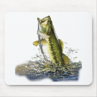 Springen des Forellenbarschs Mousepad