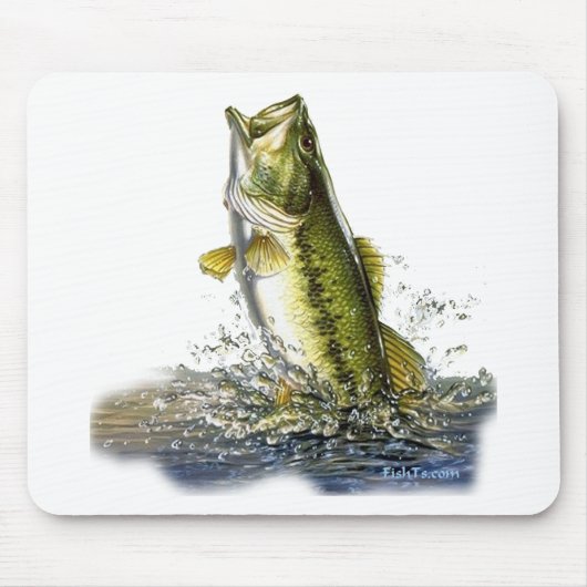 Springen des Forellenbarschs Mousepad (Vorne)