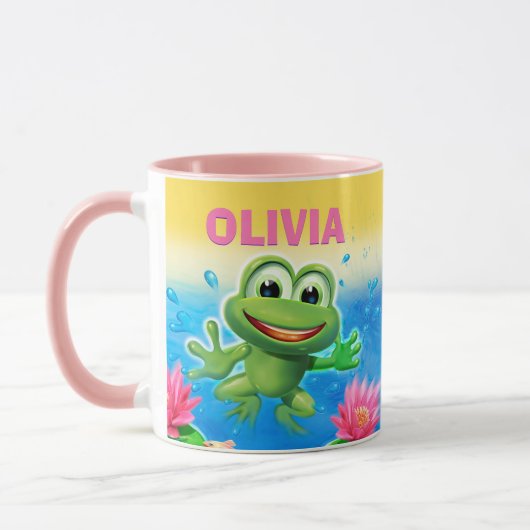 Springen des kombinierten Tassenrosas des Tasse (Links)