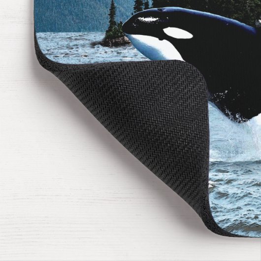 Springen des Schwertwals Mousepad (Ecke)
