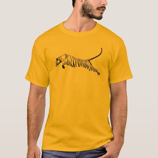 Springen des Tigers T-Shirt (Vorderseite)