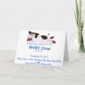 Springen für Freude Karte (Rückseite)