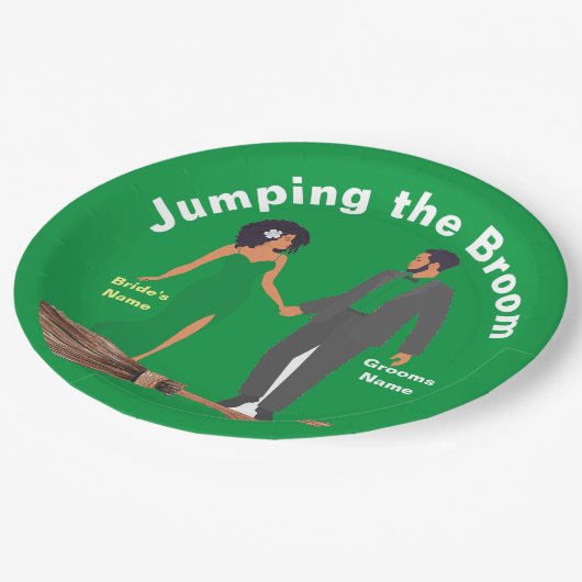 Springen im Raum Pappteller (Schrägansicht)