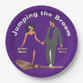 Springen im Raum Pappteller (Vorderseite)