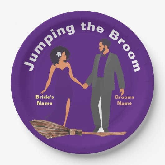 Springen im Raum Pappteller (Vorderseite)