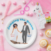 Springen im Raum Pappteller (Party)