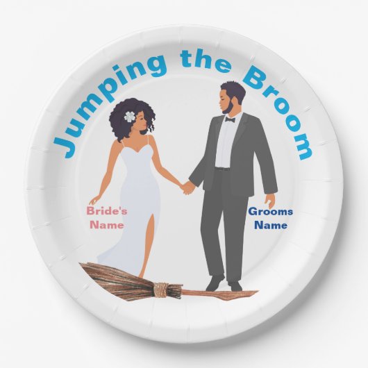 Springen im Raum Pappteller (Vorderseite)