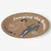 Springen im Raum Pappteller (Schrägansicht)