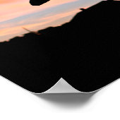 Springen in das Sunset-Poster Poster (Ecke)