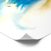 Springen in den regnerischen Tag Poster (Ecke)