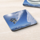 Springen in den Snake Creek Canyon von Clayton 3 Untersetzer (Linke Seite)