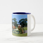 Springen in Jersey anzeigen Zweifarbige Tasse (VorderseiteRechts)
