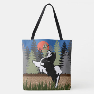 SPRINGEN LAPPY des finnischen Lapphund Taschen-und Tasche