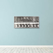 Springen, Laufen, Springen 1887 Edweard Muybr Leinwanddruck (Insitu (Holzboden))