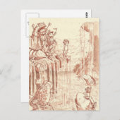 springen postkarte (Vorne/Hinten)