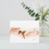 Springen! Postkarte (Stehend Vorderseite)