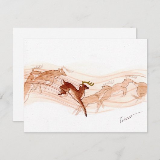 Springen! Postkarte (Vorne/Hinten)