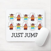 Springen Sie einfach Mausunterlage Mousepad (Mit Mouse)