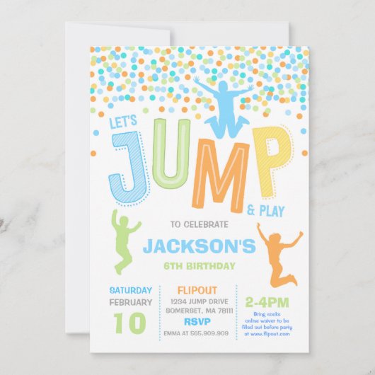 Springen Sie Einladung (Vorderseite)