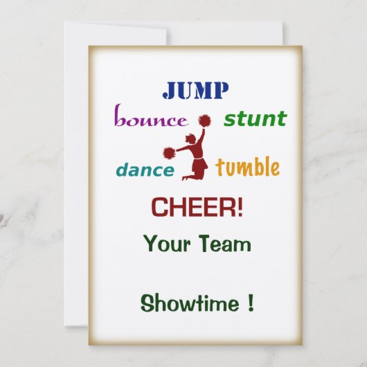 Springen Sie Einladung (Vorderseite)