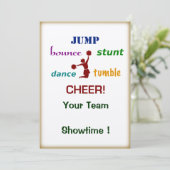 Springen Sie Einladung (Stehend Vorderseite)