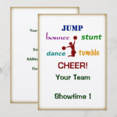 Springen Sie Einladung (Vorne/Hinten)