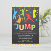 Springen Sie Einladung/Trampoline-Einladung Einladung (Stehend Vorderseite)