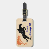 Springen Sie es einfach! Pferd Gepäckanhänger (Vorderseite vertikal)