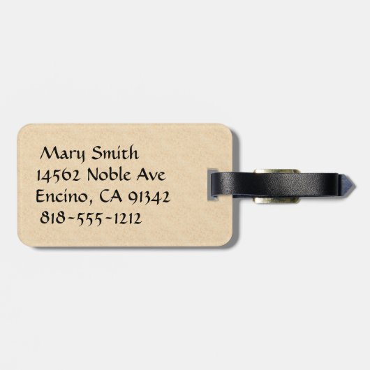 Springen Sie es einfach! Pferd Gepäckanhänger (Rückseite horizontal)