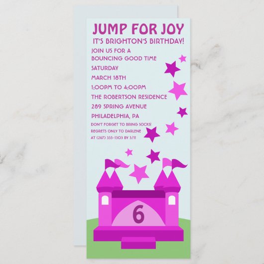 Springen Sie für Einladung (Vorne/Hinten)