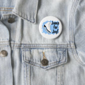 Springen Sie für Freude-Blau-Skate Button (Beispiel)