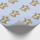 "Springen Sie für Freude!" Corgi-Packpapier Geschenkpapier (Ecke)