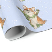 "Springen Sie für Freude!" Corgi-Packpapier Geschenkpapier (Rolleneckpunkt)