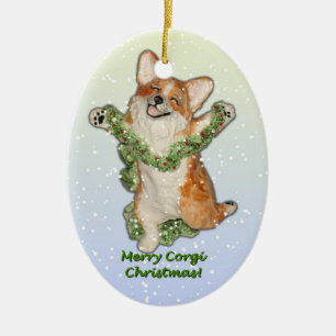 Springen Sie für Freude! Keramik Ornament