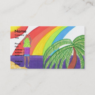 Springen Sie für Freude! Visitenkarte-Schablone Visitenkarte