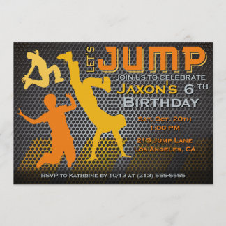 Springen Sie Geburtstags-Einladung - Einladung