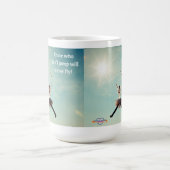 "Springen Sie" inspirational Kaffee-Tasse Kaffeetasse (Mittel)