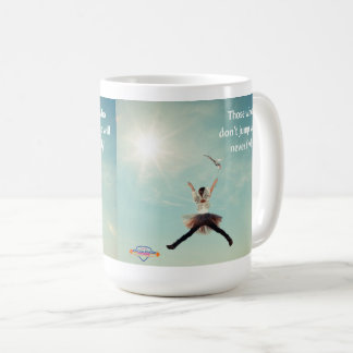 "Springen Sie" inspirational Kaffee-Tasse Kaffeetasse
