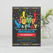 Springen Sie, prallen Sie auf, spielen Sie! Einladung (Stehend Vorderseite)