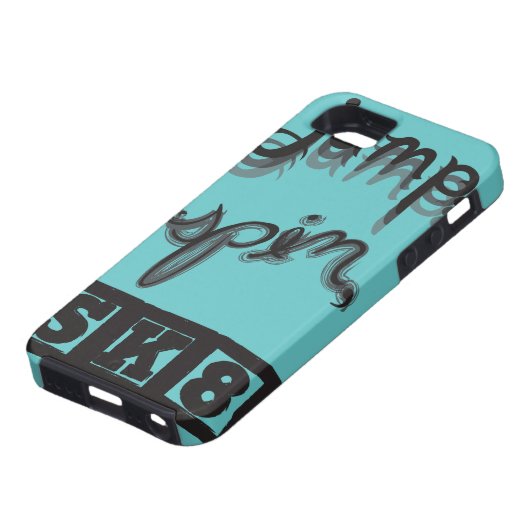 Springen Sie, spinnen Sie, iPhone SK8 Fall Case-Mate iPhone Hülle (unten)