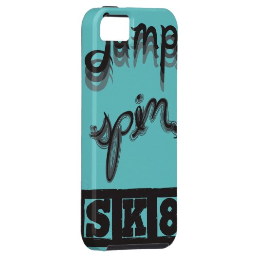 Springen Sie, spinnen Sie, iPhone SK8 Fall Case-Mate iPhone Hülle (Rückseite/rechts)