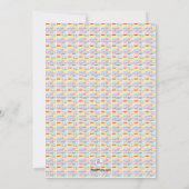 Springen Sie Wort-Einladung Einladung (Rückseite)