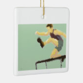 Springen über die Hürde der Kunst Keramikornament (Rechts)