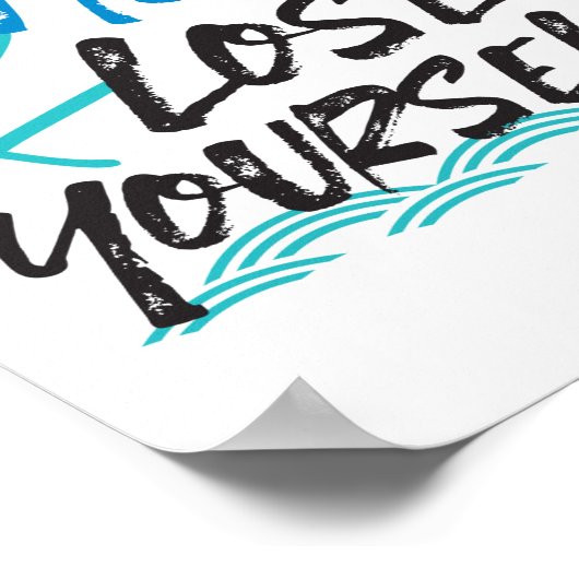 springen und sich selbst verlieren, Schwimmen Zita Poster (Ecke)