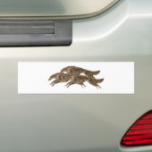 Springen von Borzoi Autoaufkleber (Auf Auto)