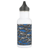 Springen von Borzoi Edelstahlflasche (Links)